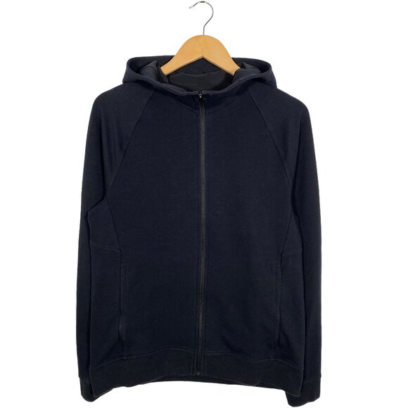M3CBZS - Lululemon City Sweat Full Zip Athletic Stretch Hoodie Black men's Small - Picture 1 of 6